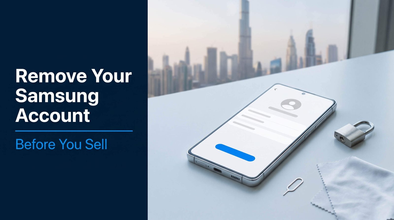 Remove Samsung Account Before Selling (Avoid the FRP Lock)