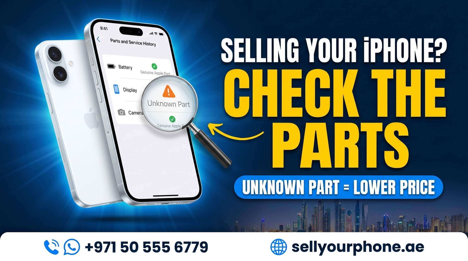 How to Check iPhone Original Parts Before Selling in Dubai