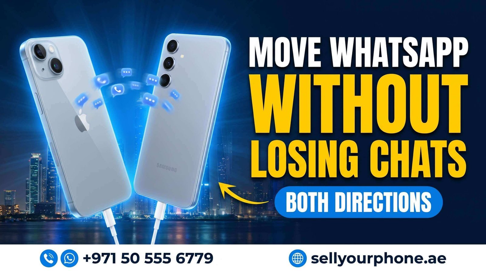 Transfer WhatsApp iPhone to Samsung Without Losing Chats